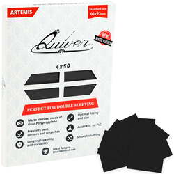 Quiver Time Standard Card Sleeves Artemis Black (200)